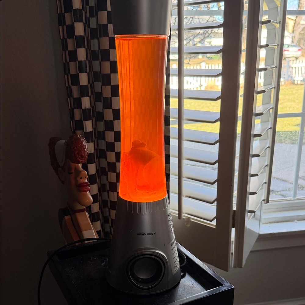Orange Lava Lamp Speaker